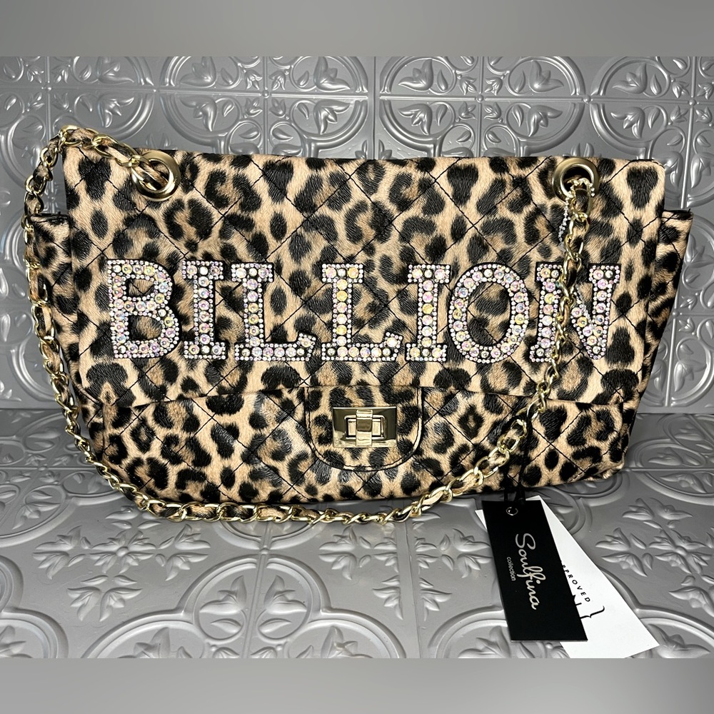 Cheetah Print Billion Bling 💎Purse